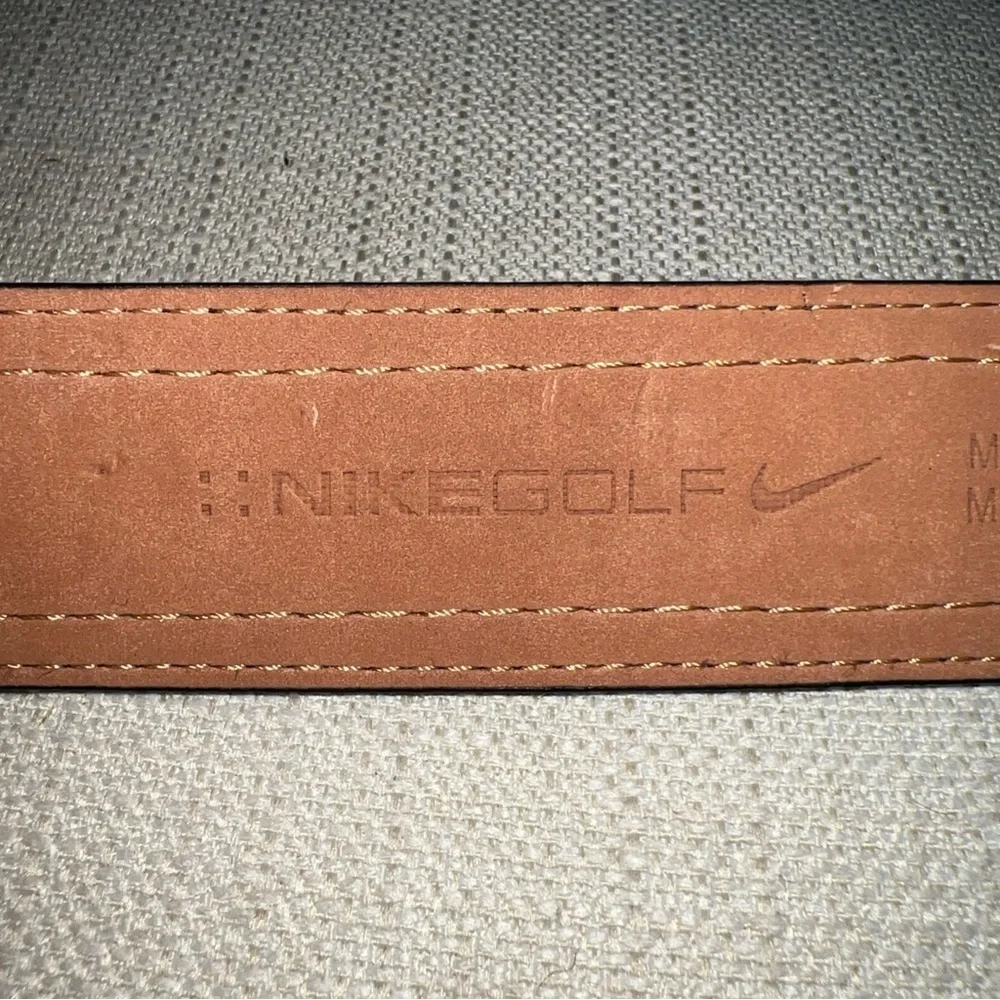 Nike Double Stitched Black Faux Leather Belt Size 36
